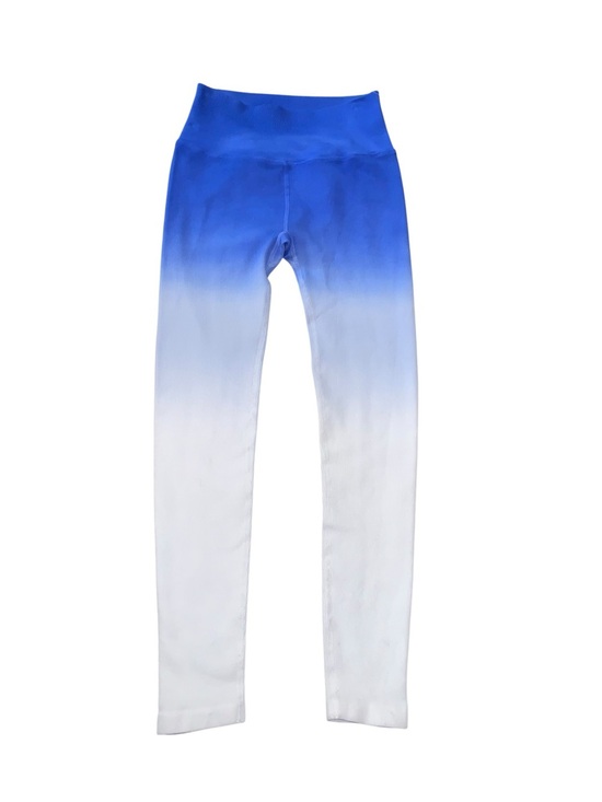 Spiritual Gangster Pants - Spiritual Gangster Love Sculpt Seamless Ombre Leggings Blue White M/L